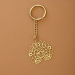 Peacock Keychain, Bird Keychain, Key Ring