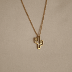 Cactus Necklace, Tiny Cactus, Cactus Pendant