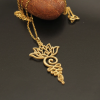 Lotus Unalome Necklace, Florence Flower Pendant