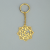 Ganesha In Flower Keychain, Gol Ganesha Keychain