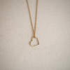 Delicate Heart Necklace, Heart Pendant Necklace