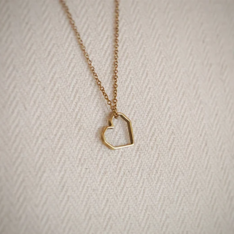 Delicate Heart Necklace, Heart Pendant Necklace