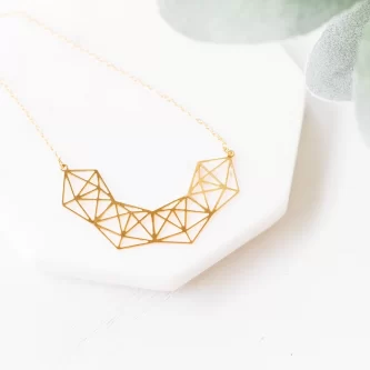 Geometric Statement Sparkle Necklace