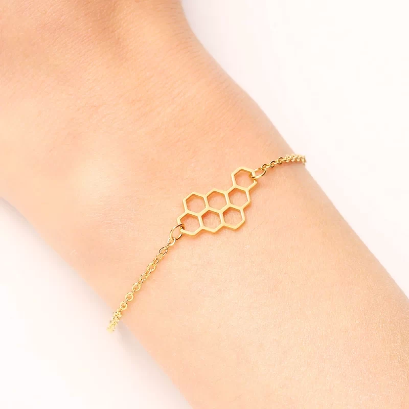 Honeycomb Bracelet, Stacking Bracelet