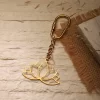 Latus Flower Keychain, Flower Key Ring