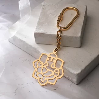 Ganesha Keychain, Premium Design Ganesh Keychain Ring