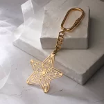 Star Keychain, Star Design Key Ring