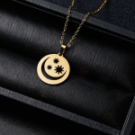 Moon And Stars Necklace