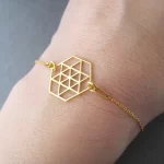 Geometric Origami Bracelet, Hexagon Bracelet
