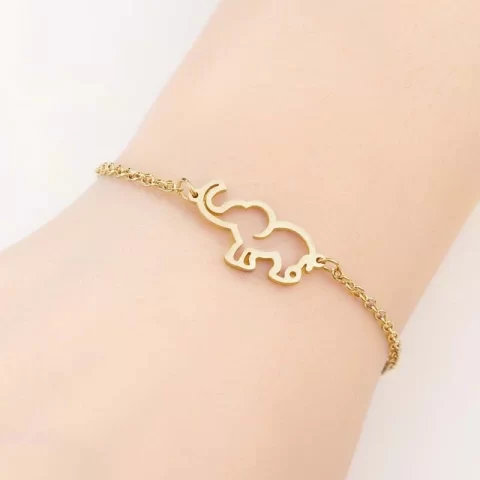 Cute Elephant Bracelet, One Elephant Charm Bracelet, Good Luck Bracelet
