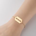 Razor Blade Bracelet, Unisex Razor Bracelet, Urban Street Fashion Jewelry