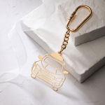Taxi Design Keychain, Car Keychain Ring