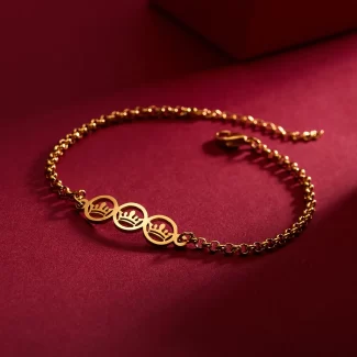 Crown Bracelet, Pearl Bracelet