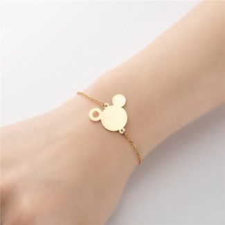 Designer Mickey Mouse Bracelet, Disney Jewellery, Minimal Jewellery