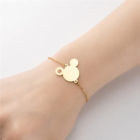 Designer Mickey Mouse Bracelet, Disney Jewellery, Minimal Jewellery