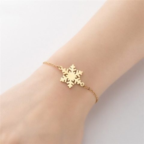 Snowflake Bracelet, Christmas Snowflake Bracelet, Winter Jewelry