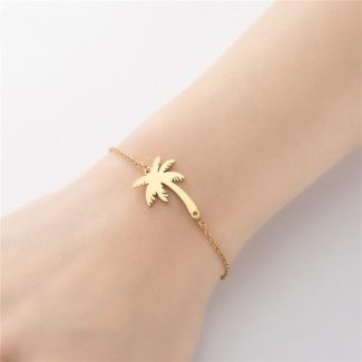 Palm Tree Bracelet, Cute Coconut Tree Bracelet, Tree Bracelet