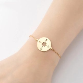 Compass Bracelet, Travel Gift, Compass Sign