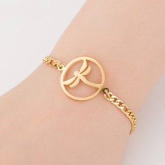 Dragonfly Bracelet, Simple Dragonfly Metal Bracelet