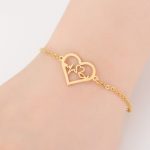 Heartbeat In Heart Bracelet, Bangles Heart Wave Charm Bracelet, Lifeline bracelet