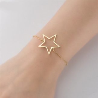 Star Bracelet, Hollow Out Big Star Bracelet