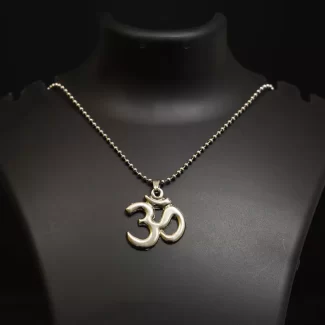 Sterling Silver Om Pendant