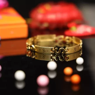 Golden Om Bracelet