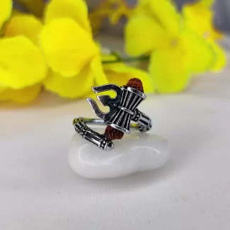 Shiva Mahakal Trishul Damroo Ring