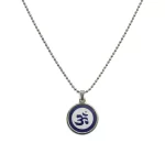Blue Om Pendant clean studio view