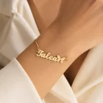 Butterfly Name Bracelet on female wrist – personalized jewellery