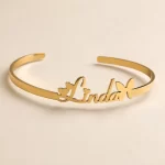 Butterfly Name Kada macro close-up – personalized jewellery