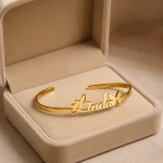 Butterfly Name Kada in premium gift box – personalized jewellery