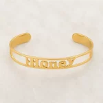 Custom Name Kada flat lay product view – personalized jewellery