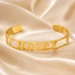 Custom Name Kada on luxury satin – personalized jewellery