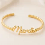Customize Name Kada macro close-up – personalized jewellery