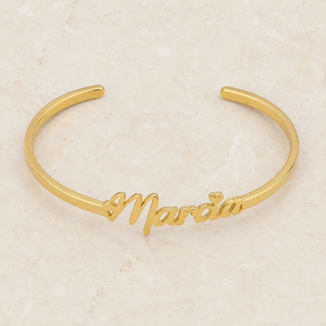 Customize Name Kada flat lay product view – personalized jewellery