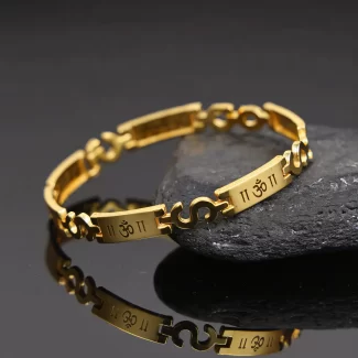 Golden Om Bracelet premium hero view
