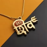 Lord Shiv Trishul Mahadev Shankar Locket angled product view