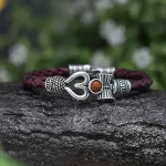 Lord Shiva Mahakal Leather Bracelet premium hero view