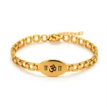 Om Bracelet For Men clean studio view