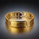 Om Bracelet Kada for Men angled product view