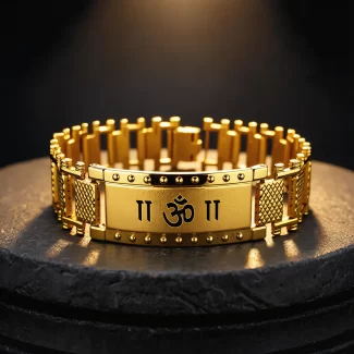 Om Bracelet Kada for Men premium hero view