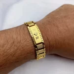 Om Bracelet Kada for Men worn on a men's wrist