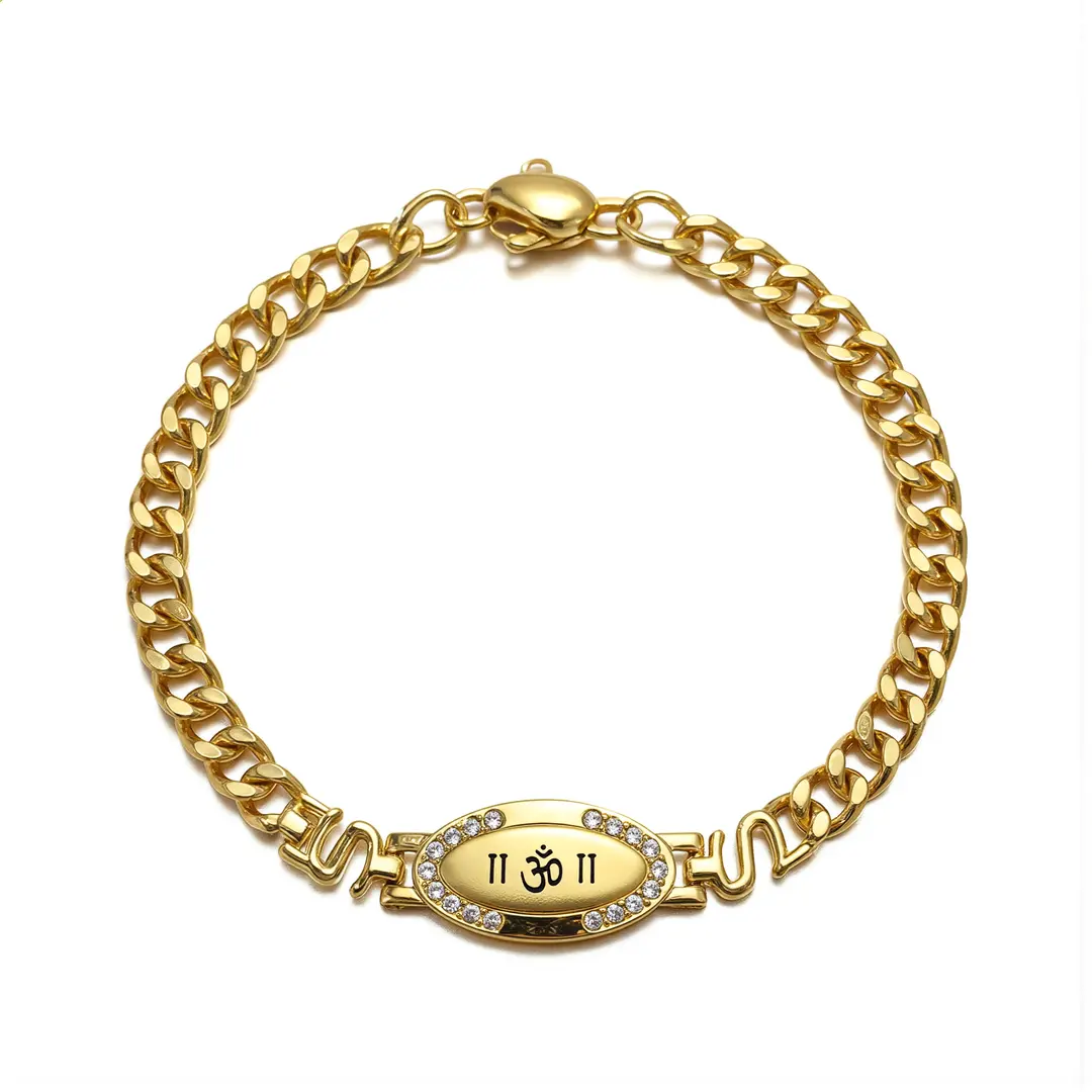 Om Charming Diamond Bracelet clean studio view