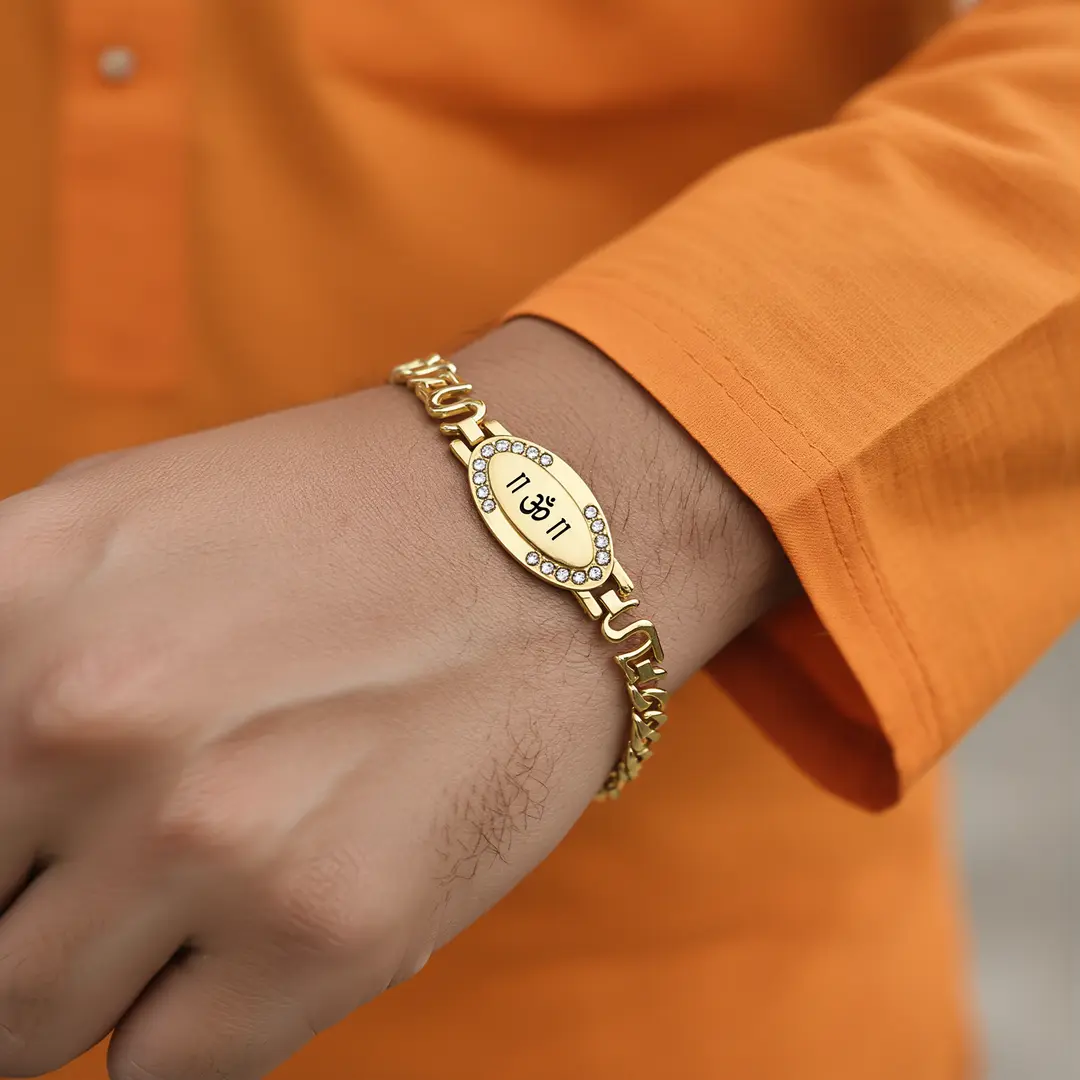 Om Charming Diamond Bracelet wearable lifestyle view