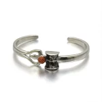 Silver OM Designer Cuff Kada clean studio view
