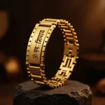 Om Namah Shivay Bracelet Kada for Men premium hero view