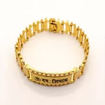 Om Namah Shivay Bracelet Kada for Men on clean white background