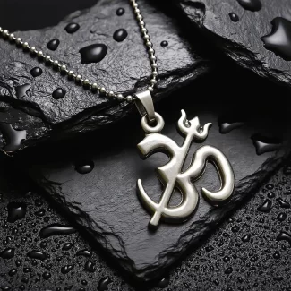 Om Trishul Pendant premium hero view