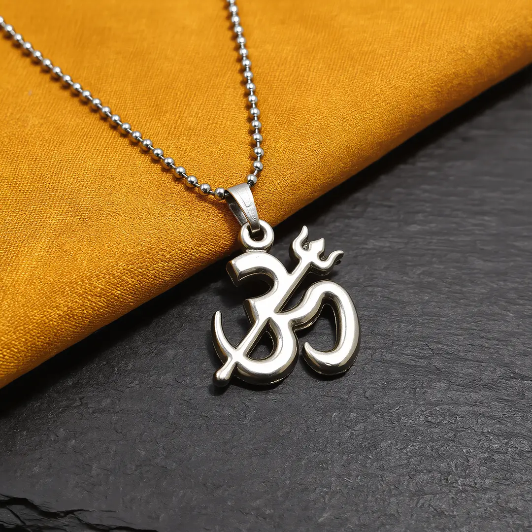 Om Trishul Pendant angled product view